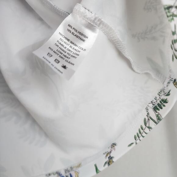 Smith & Quinn Eliza Top Botanical Print White Green size XL - Picture 7 of 9